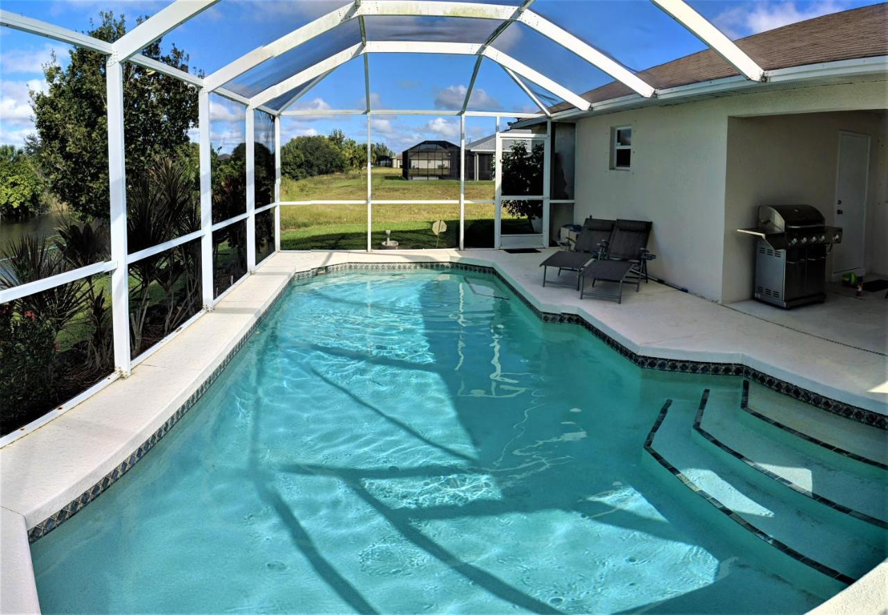 Villa Luhna 3 Bed / 2 Bath Canalfront Heated Pool Cape Coral Exteriör bild